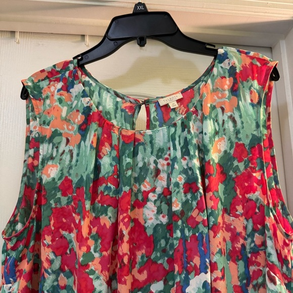 Talbots Multi-Colored Sleeveless Blouse - Picture 2 of 7